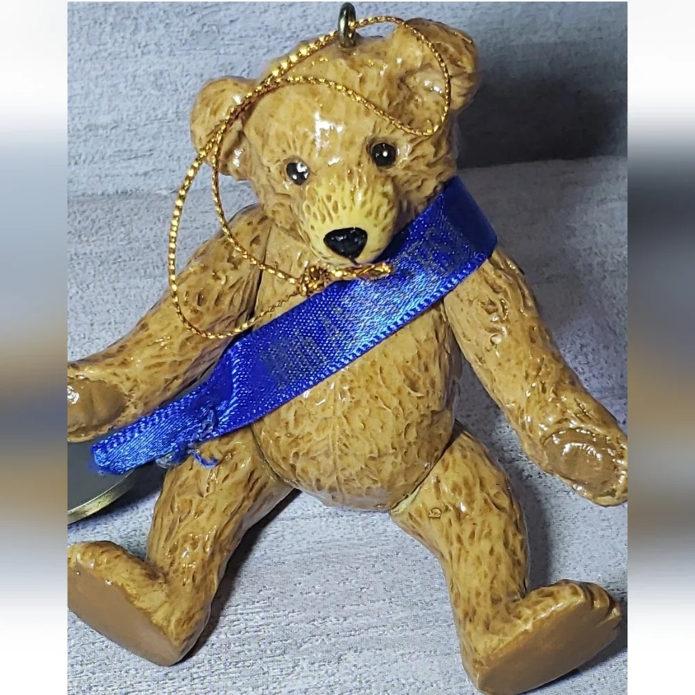 Vtg Sagamore Hill Posable Bear Ornament 100th Anniversary Midwest Of CannonFalls